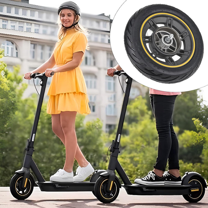 Vollreifen für Ninebot Max G30, 10 Zoll Vollgummireifen Vorderrad 60/70-6,5 Roller Ersatzräder für N