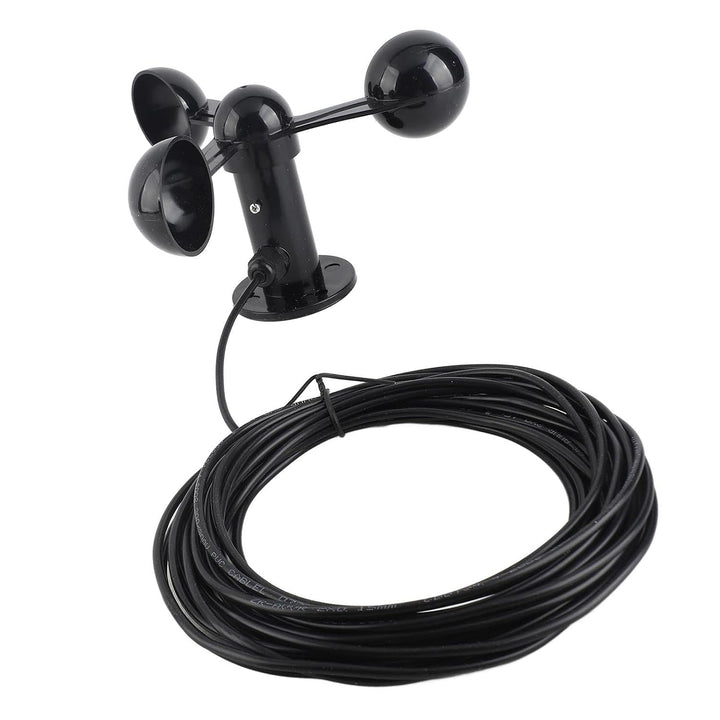 PUSOKEI Dreischalen-Anemometersensor 0-3,8 V |Windgeschwindigkeitsdetektor mit 8 M Kabel Zur Aussenü