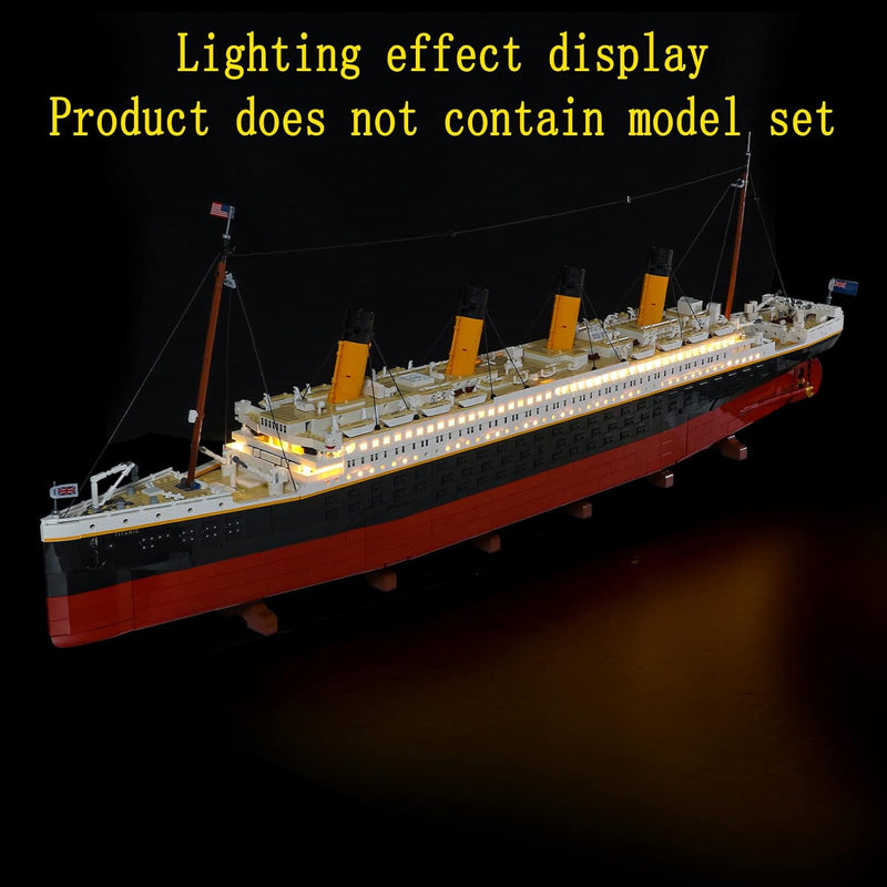 GEAMENT LED Licht-Set Kompatibel mit Lego Titanic - Beleuchtungsset für Creator 10294 Baumodell (Leg