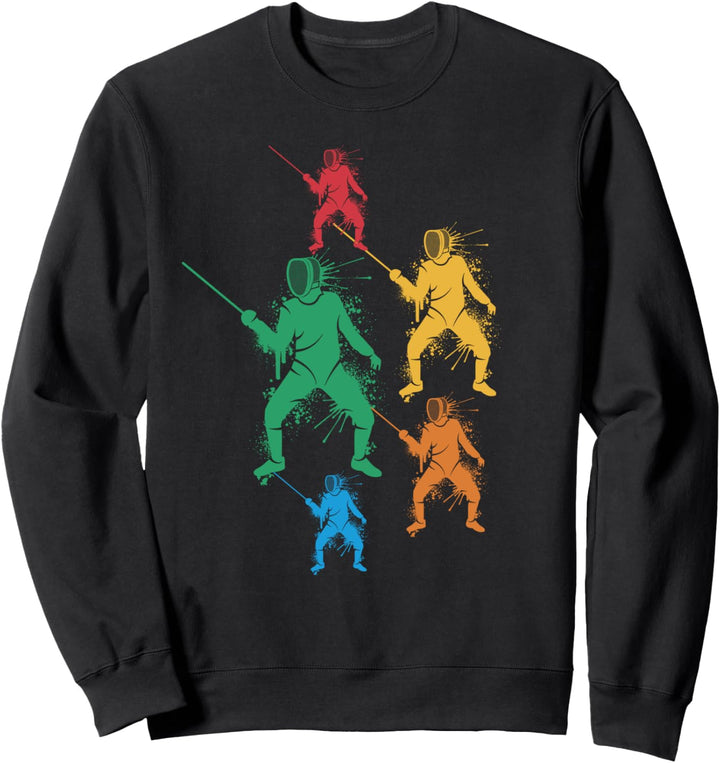 Fechter Fecht Fechtmeister Mädchen Jungen Kinder Fechten Sweatshirt