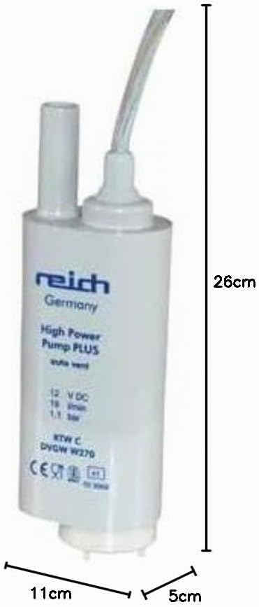 Reich Tauchpumpe 19L/min m.Sieb 1,1 bar