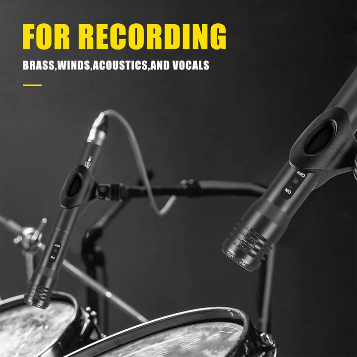XTUGA MI7 Dynamisches Schlagzeug-Mikrofon-Set (Vollmetall) – Kick-Bass, Tom/Snare &amp; Becken Mikrofon-