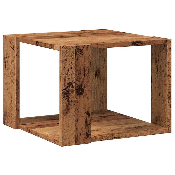 vidaXL Couchtisch Altholz-Optik 40x40x30 cm Holzwerkstoff, Beistelltisch, Wohnzimmertisch, Akzenttis