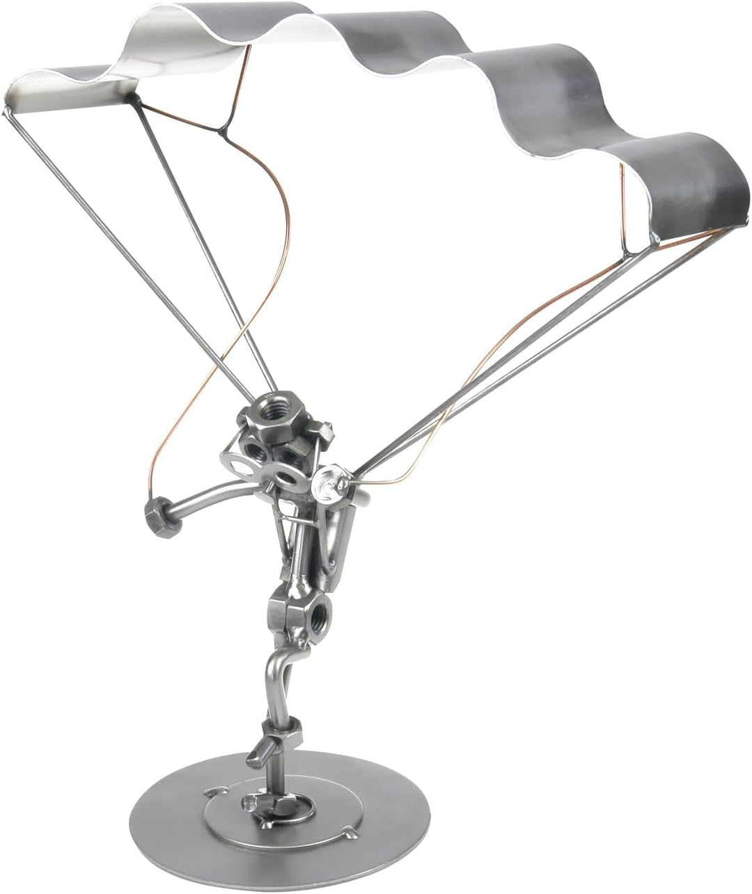 Schraubenmännchen Gleitschirm Landung I Handarbeit I Geschenkidee I Metallfigur I Metallmännchen I S