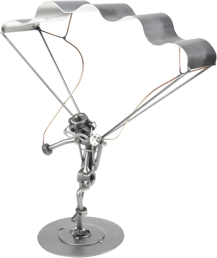 Schraubenmännchen Gleitschirm Landung I Handarbeit I Geschenkidee I Metallfigur I Metallmännchen I S