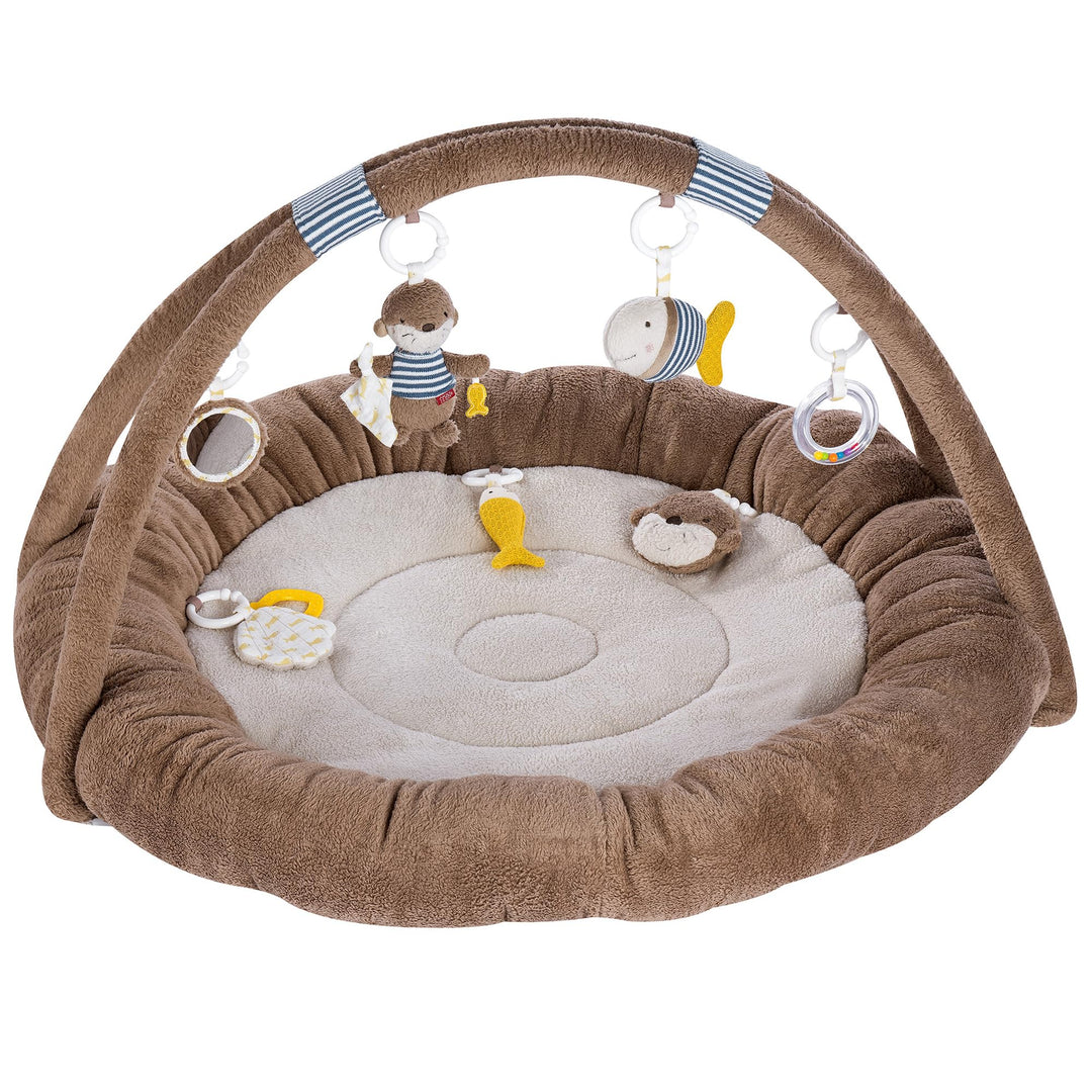 3-D-Activity-Nest Otter – Besonders weicher Spielbogen mit 7 abnehmbaren Spielzeugen für optimalen K