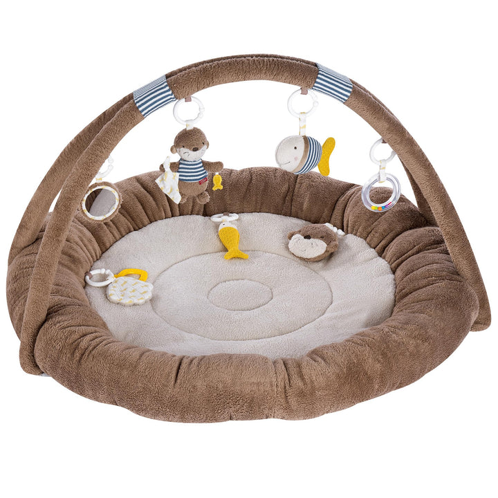 3-D-Activity-Nest Otter – Besonders weicher Spielbogen mit 7 abnehmbaren Spielzeugen für optimalen K