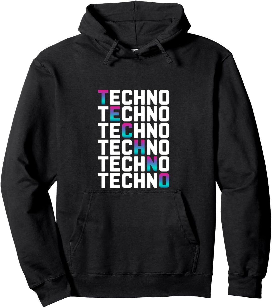 Techno HardTekk Tekke Party Tekk Bass Musik Tanzen Rave Pullover Hoodie