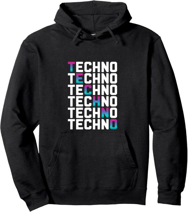Techno HardTekk Tekke Party Tekk Bass Musik Tanzen Rave Pullover Hoodie