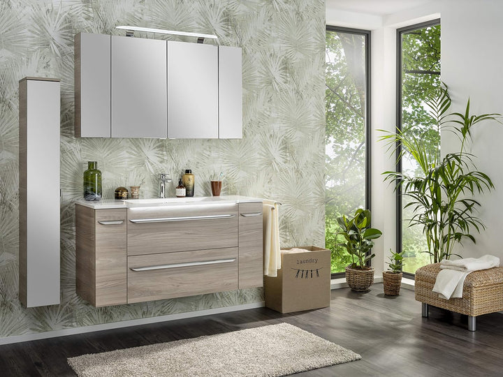 FACKELMANN Unterschrank Luxor mit Apothekerauszug/Badschrank mit Soft-Close/Masse (B x H x T): ca. 2