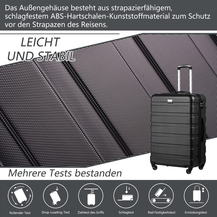 COOLIFE Koffer Premium Koffer Hartschalenkoffer Trolley Rollkoffer Reisekoffer Kofferset Handgepäck