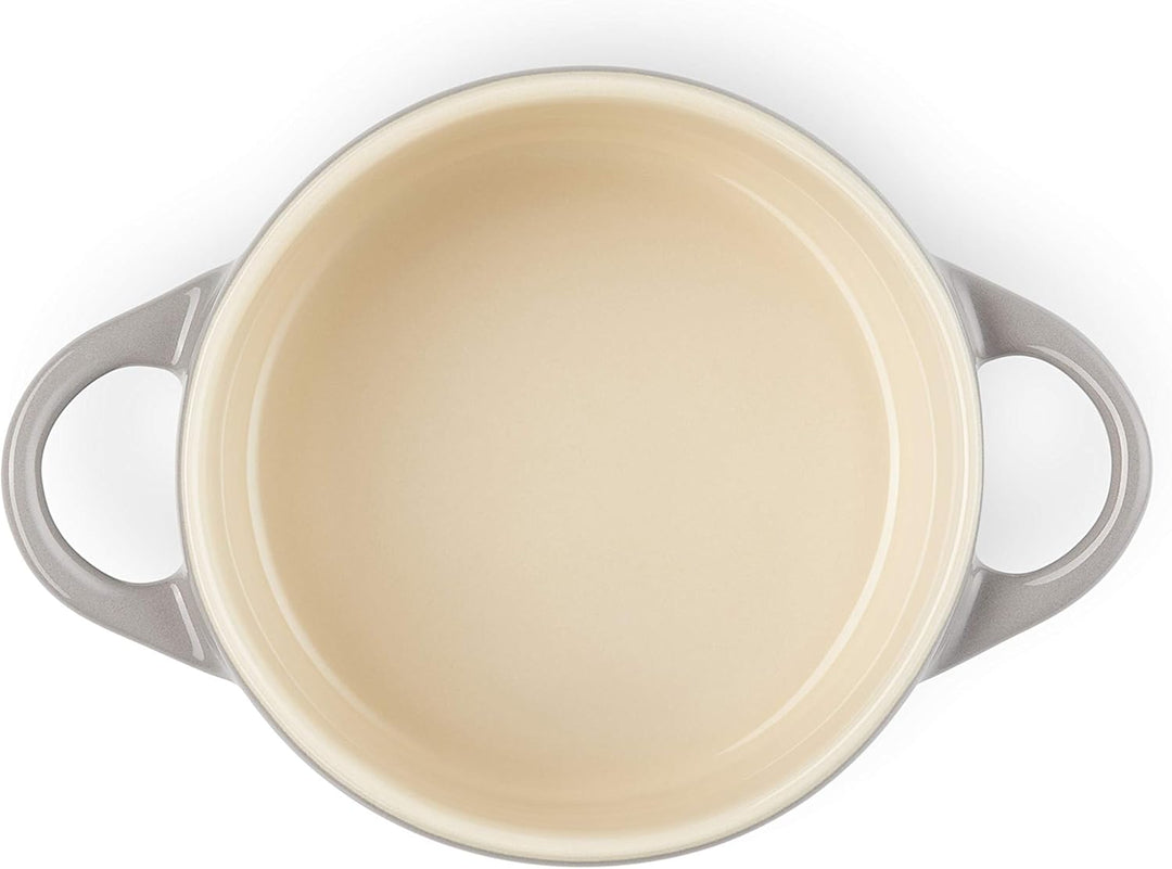 LE CREUSET Mini-Cocotte aus Steinzeug, 200 ml, 10 x 5 cm, Flint, 71901104440100 Schwarz Matt, Schwar