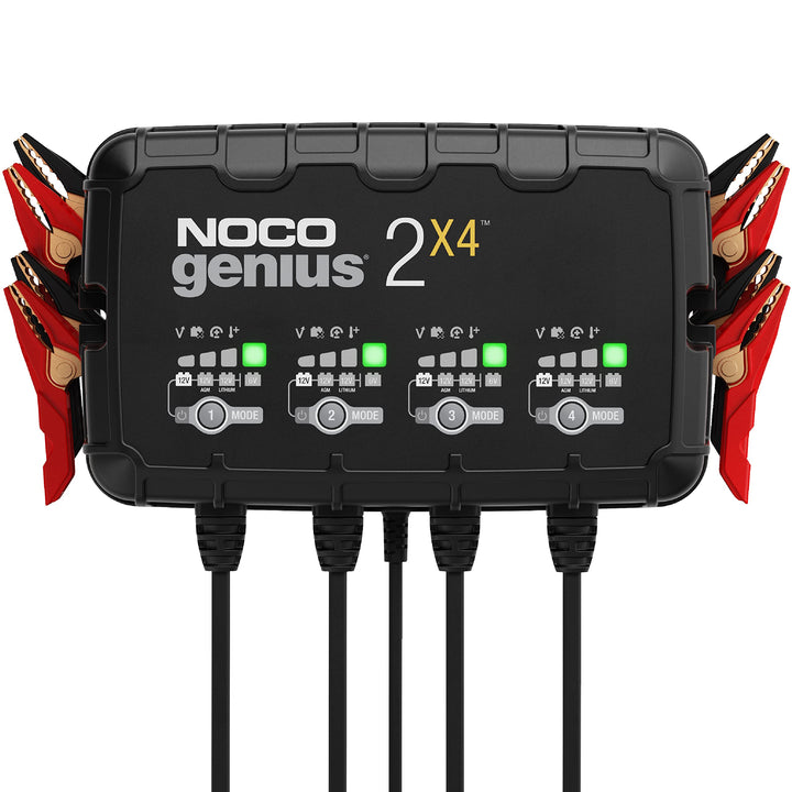 NOCO GENIUS2X4: 8A (2A/Bank) Ladegerät, 6V/12V Batterieladegerät, Erhaltungsladegerät und Desulfator