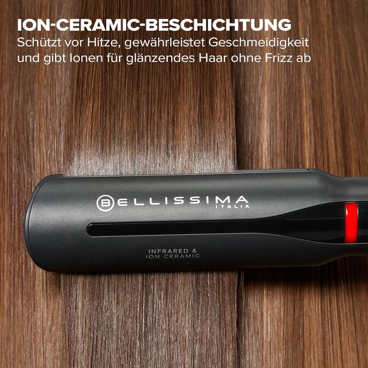 Bellissima Imetec Creativity Infrared, Glätteisen, haarglätter, Infrarot-Technologie, 4 Heizelemente
