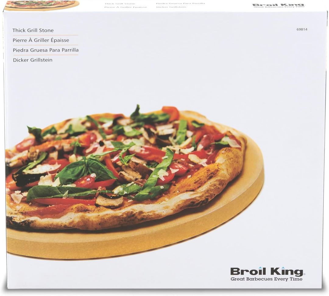 Broil King Grill-/Grillzubehör, Pizzastein Single, Edelstahl, 5 x 5 x 5 cm, 69814
