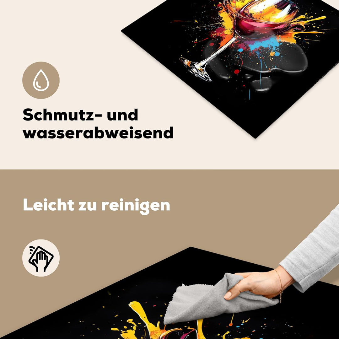 Herdabdeckplatte 59x52 cm Einteilig Abdeckplatten Cerankochfeld Abdeckung Ceranfeld Herdplattenabdec