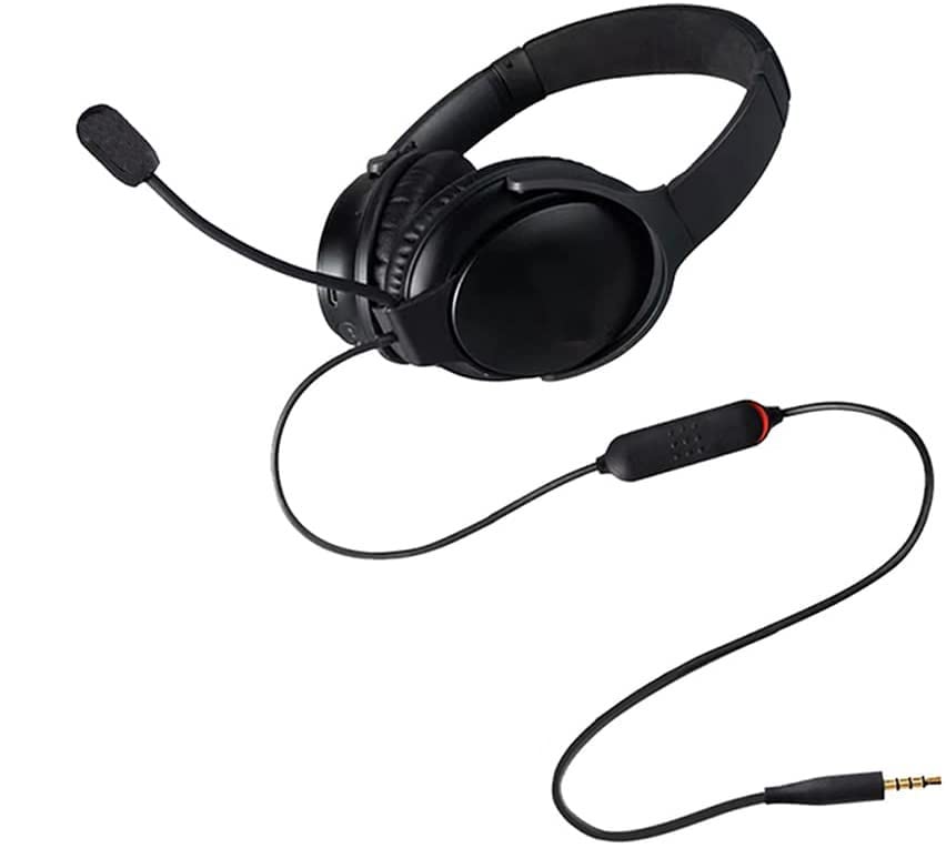 QC45 Galgenmikrofon kabel für Bose QuietComfort 45 kabellose Bluetooth Kopfhörer mit Geräuschunterdr