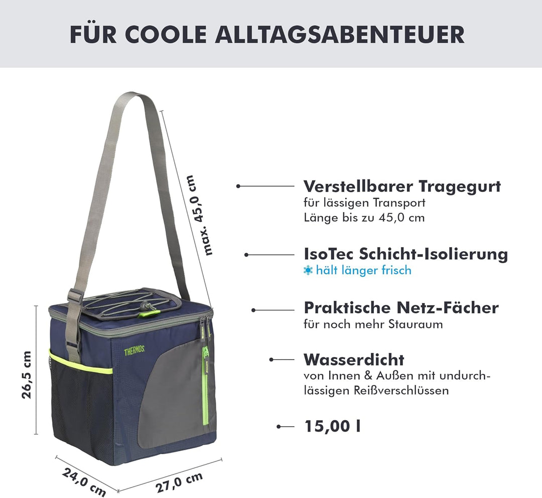 Thermos 4081.252.150 Kühltasche Radiance, 15 L, Polyester, blau, 15 l