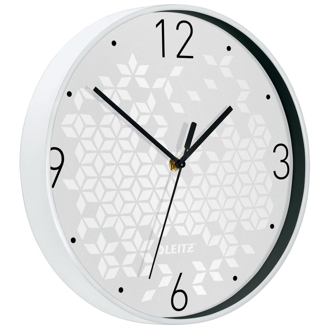Leitz Wanduhr WOW, Weiss, 32.5 x 31.1 cm WOW Weiss, WOW Weiss