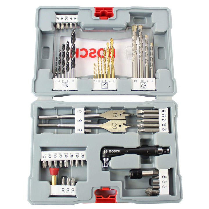 Bosch Professional 49tlg. Bits und Bohrer Premium X-Line Set (Betonbohrer, Fliesenbohrer, Universalh