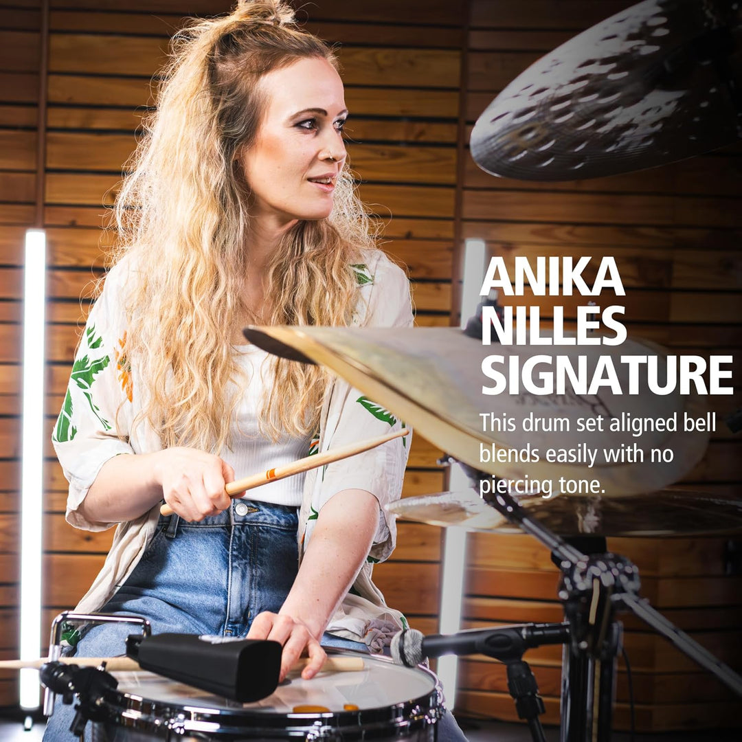 Anika Nilles Beat Bell Cowbell für Schlagzeug Set mit Felgenklemme, Trommelhonig, Schlüssel
