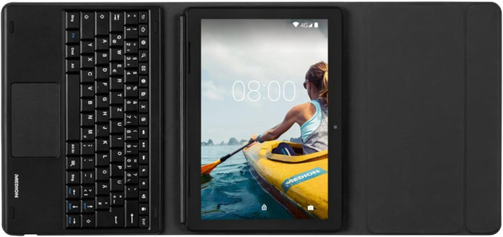 MEDION Tablet Tastatur Dock MD 61763 Passgenaues Design (Für MEDION LIFETAB E10604, E10606, E10608,
