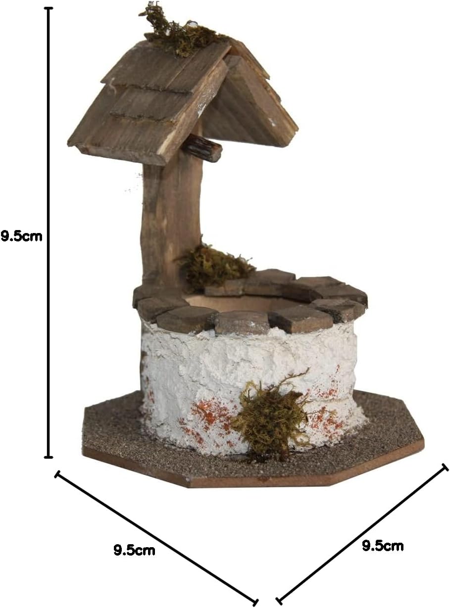 Dekoprojekt Krippenzubehör Brunnen rund, klein 9,5 cm