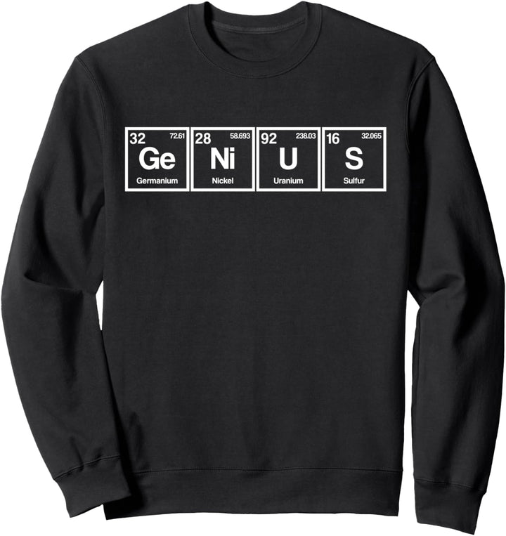 Genius Periodensystem Science Scientist Nerd Geschenk Sweatshirt
