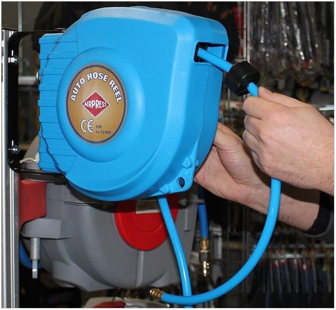 Airpress® Druckluft-Schlauchtrommel 9 m PU Schlauch 8 bar Typ 46576