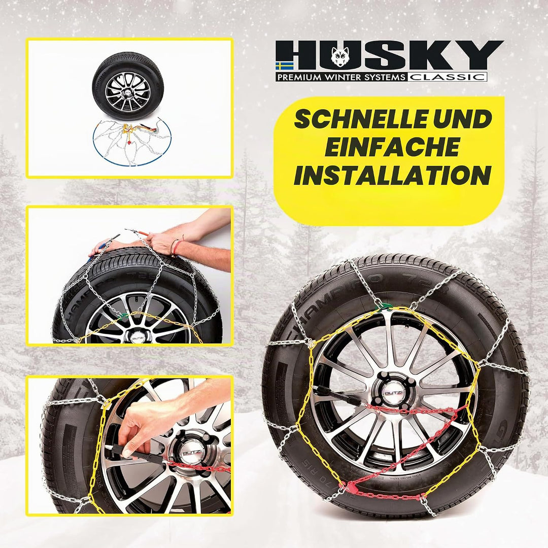 Sumex HUSA130 KN130 Husky Advance Schneeketten 9 mm, HUSA130