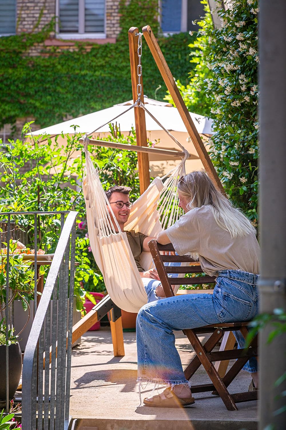 La Siesta®- Habana Hängesessel Basic Size für Entspannung & Stil: 360° Drehgelenk, hochwertiges Bamb