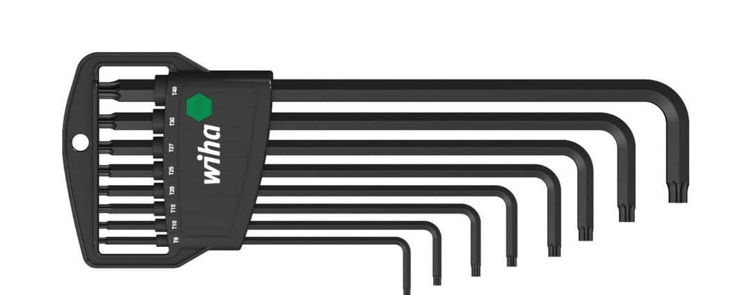 Wiha TORX Stiftschlüsselsatz im Classic Halter / Stiftschlüssel-Set mit Sechskant-Klingen in praktis
