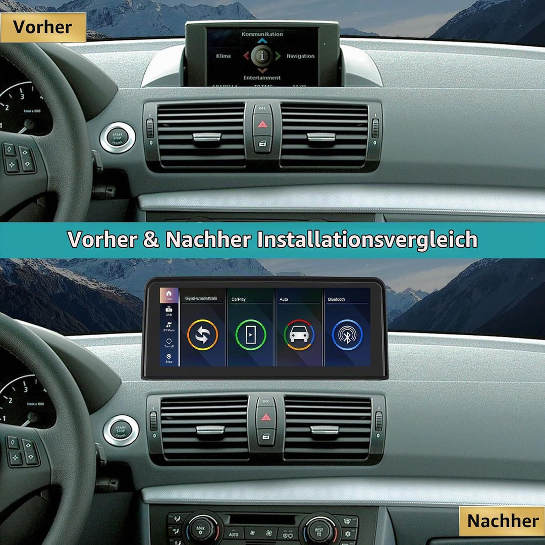 10,25 Zoll Autoradio-Touchscreen für 2004–2008 BMW 1er E81/E82/E87/E88 mit CCC-System, unterstützt A