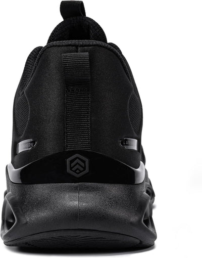 LARNMERN Arbeitsschuhe Herren Sicherheitsschuhe Mode Anti Smashing Stahlkappenschuhe Atmungsaktiv Dä