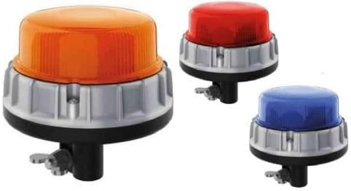 HELLA - LED-Blitz-Kennleuchte - K-LED 2.0 R - 12/24V - blau - Rohrstutzen - Menge: 1 - 2XD 011 557-2