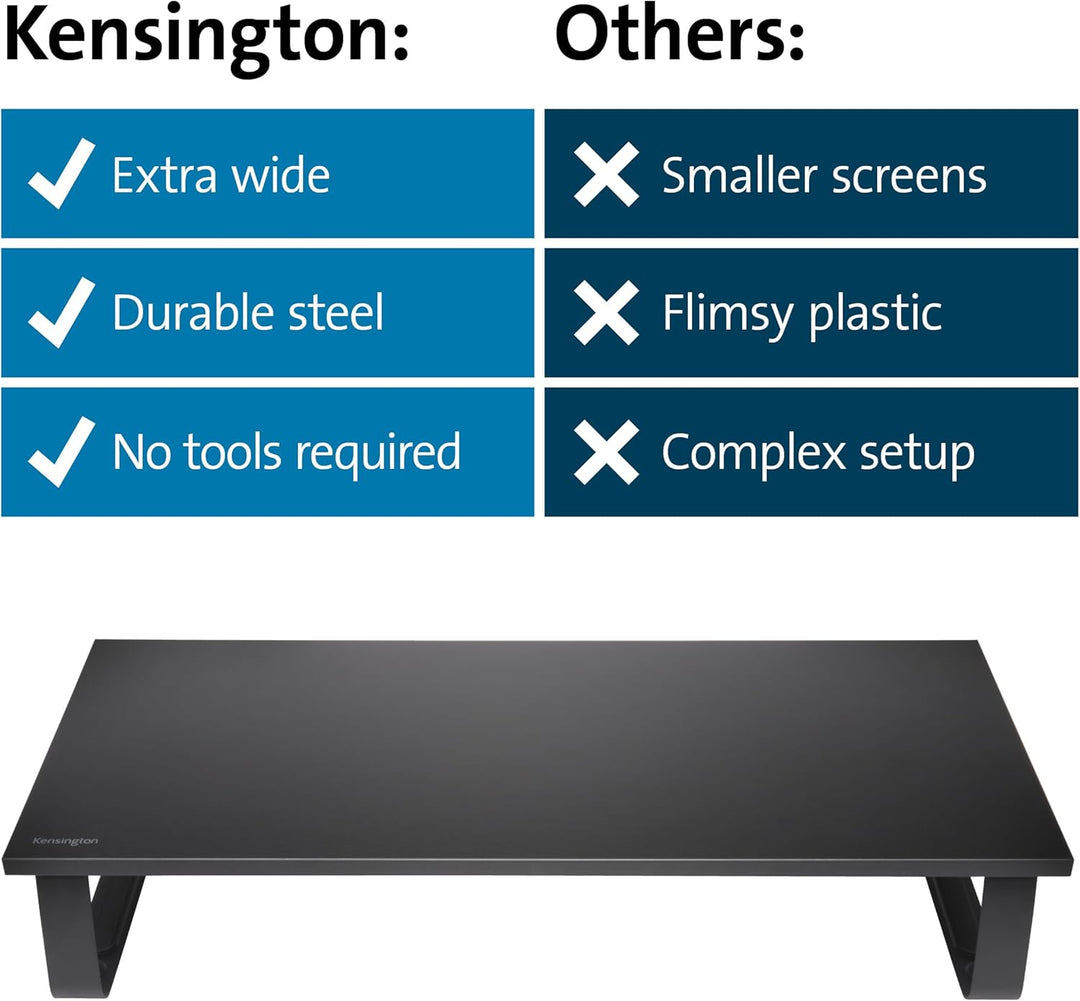 Kensington Extra breiter Monitorständer für Schreibtische. Grosser Computerständer/Monitorständer/Sc
