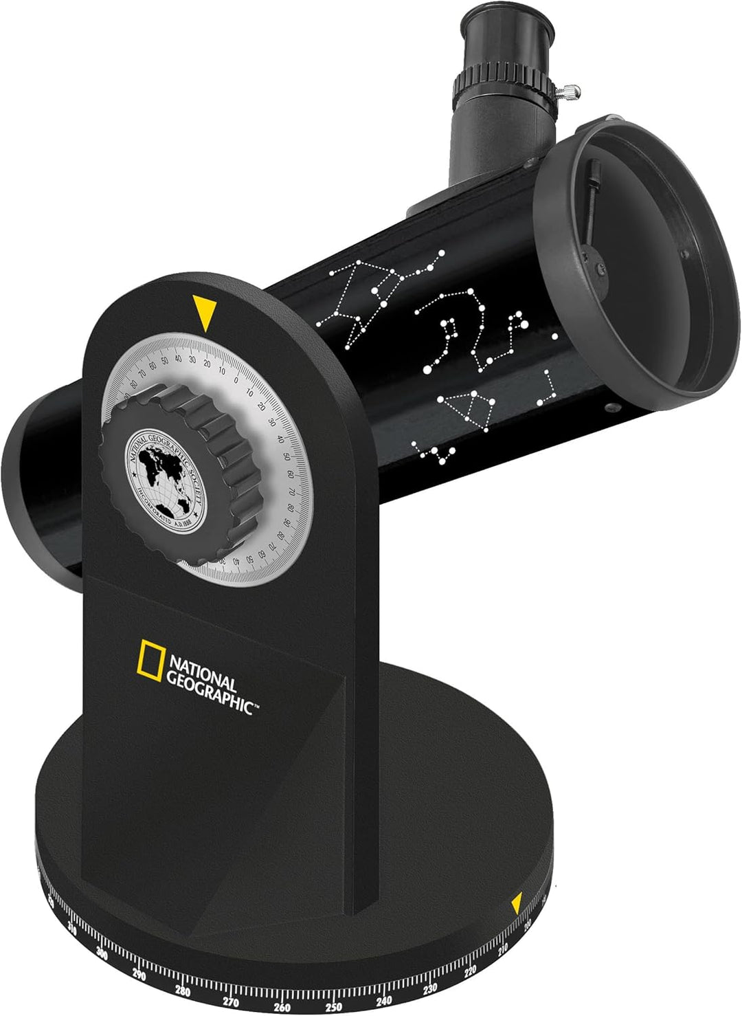 National Geographic Teleskop 76/350 Compact Dobson mit Tischstativ und umfangreichem Zubehör zum Sta
