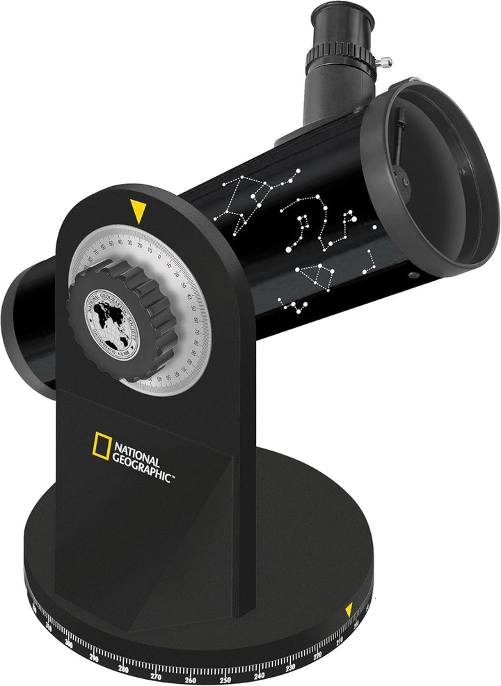 National Geographic Teleskop 76/350 Compact Dobson mit Tischstativ und umfangreichem Zubehör zum Sta