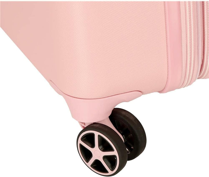 Reebok Roxbury Koffer, mittelgross, Rosa, 48 x 70 x 26 cm, fester ABS-Kunststoff, integrierter TSA-V