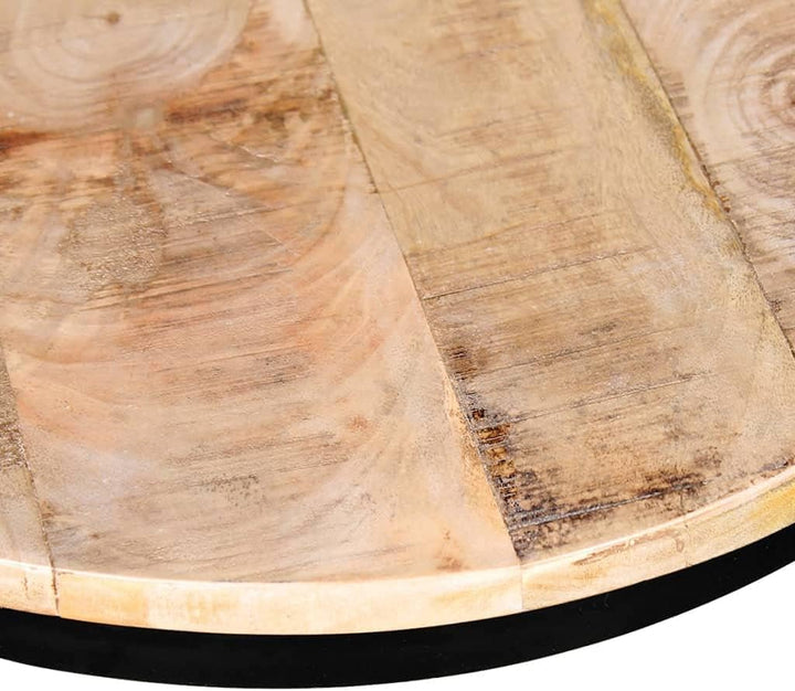 vidaXL 2-TLG. Couchtisch-Set Beistelltisch Wohnzimmer Raues Mangoholz 40cm/50cm Braun, Braun