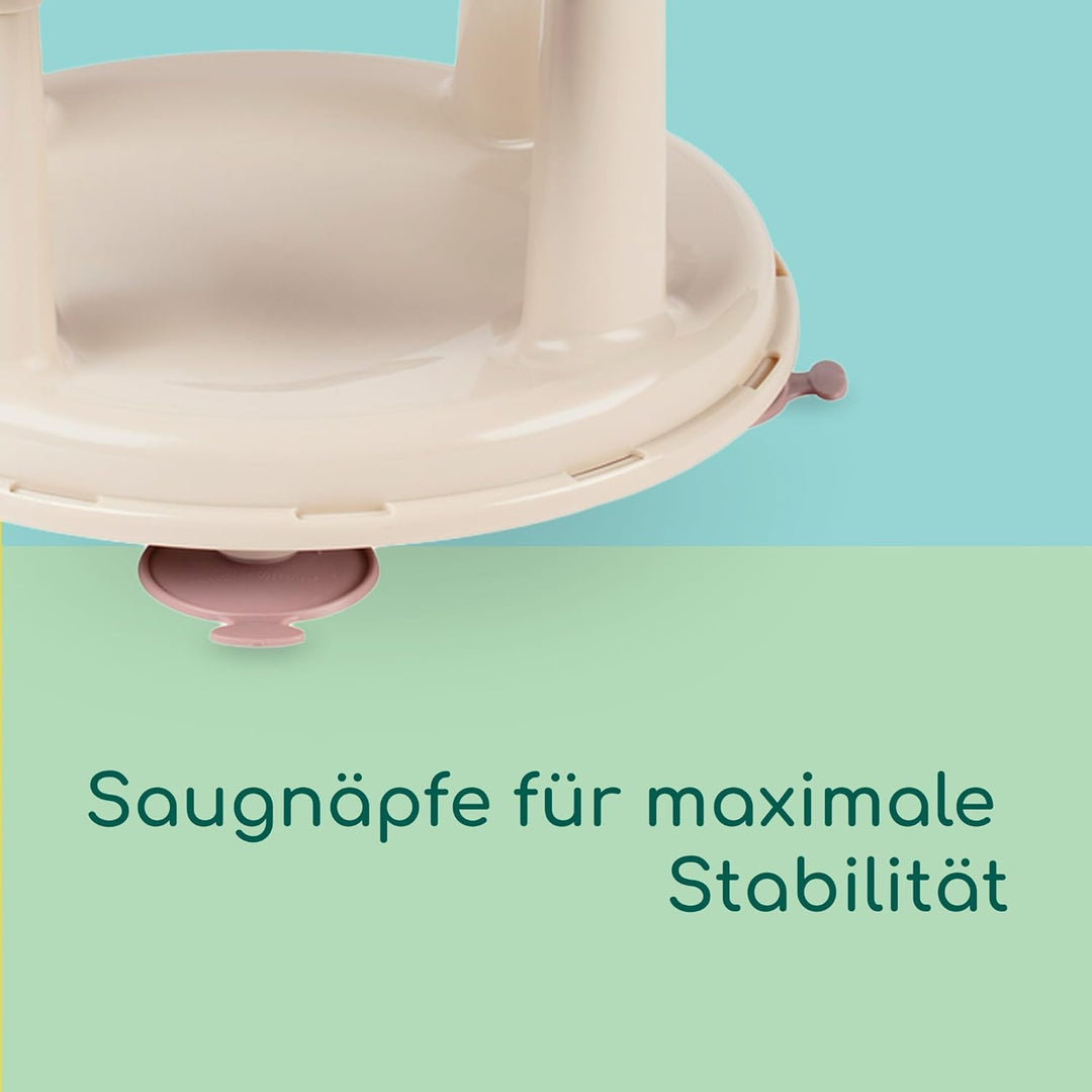 Bebeconfort Drehbarer Badewannensitz, Badewannensitz, Ergonomisch, 6 Monate bis 12 Monate, 0-10 kg,