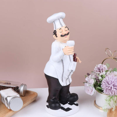 BESPORTBLE Küchen Figuren Miniatur Chef Koch Figur Französischer Küchenchef Harz Dekofigur Tortenfig