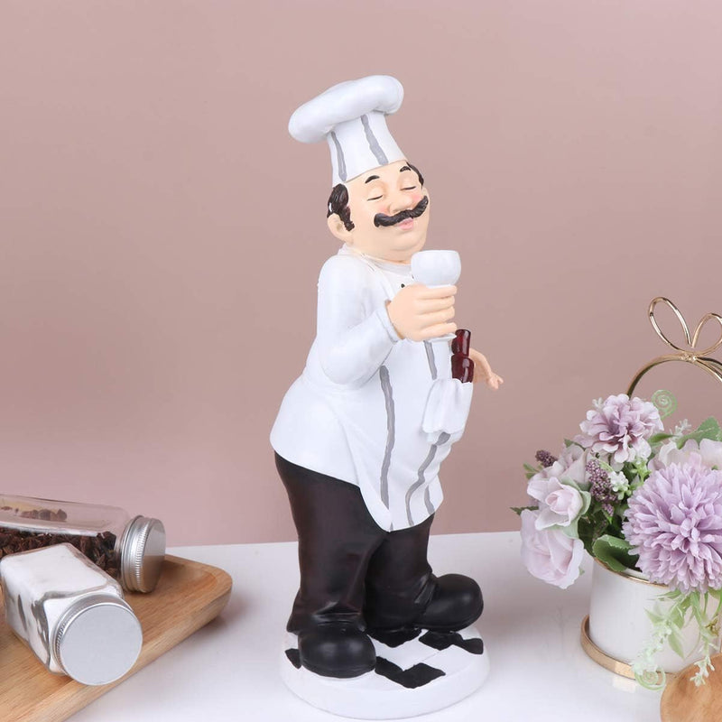 BESPORTBLE Küchen Figuren Miniatur Chef Koch Figur Französischer Küchenchef Harz Dekofigur Tortenfig