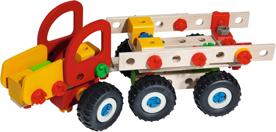 Eichhorn 100039058 - Constructor Harvester, 140-tlg., Holz Konstructions-Set, 3 Verschiedene Modellv