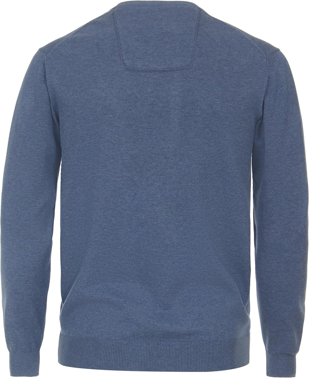 CASAMODA Herren Pullover mit V-Ausschnitt unifarben Elastischer Bund L 199 Aqua Bis Petrol, L 199 Aq