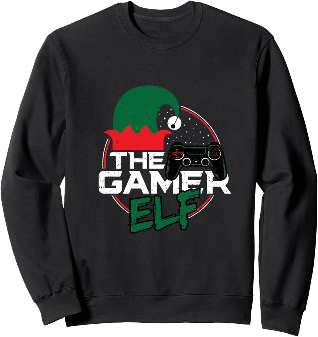 Zocken: The Gamer Elf - Weihnachts Elfen Sweatshirt
