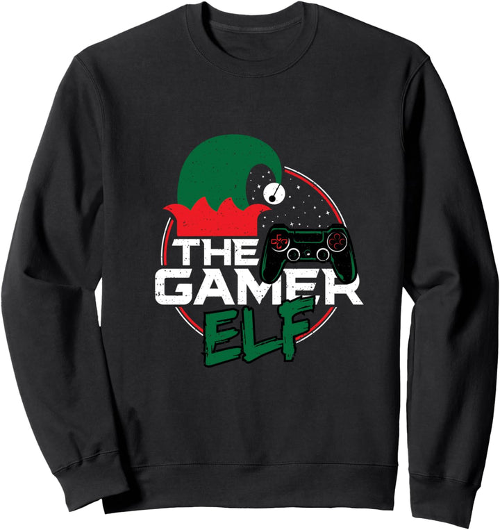 Zocken: The Gamer Elf - Weihnachts Elfen Sweatshirt