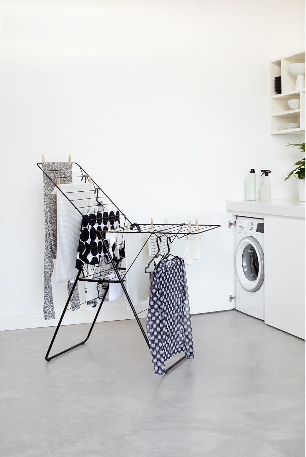 Brabantia Hang-On 20m Trockengestell, Matt Black 20m Matt Black, 20m Matt Black