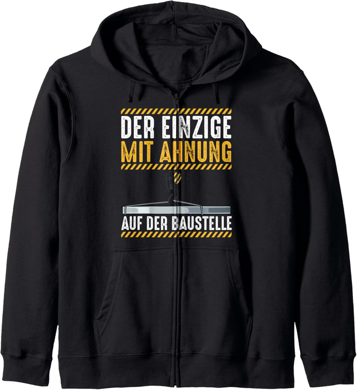 Kranführer Kranfahrer Bauarbeiter Beruf Kran Baustelle Kapuzenjacke