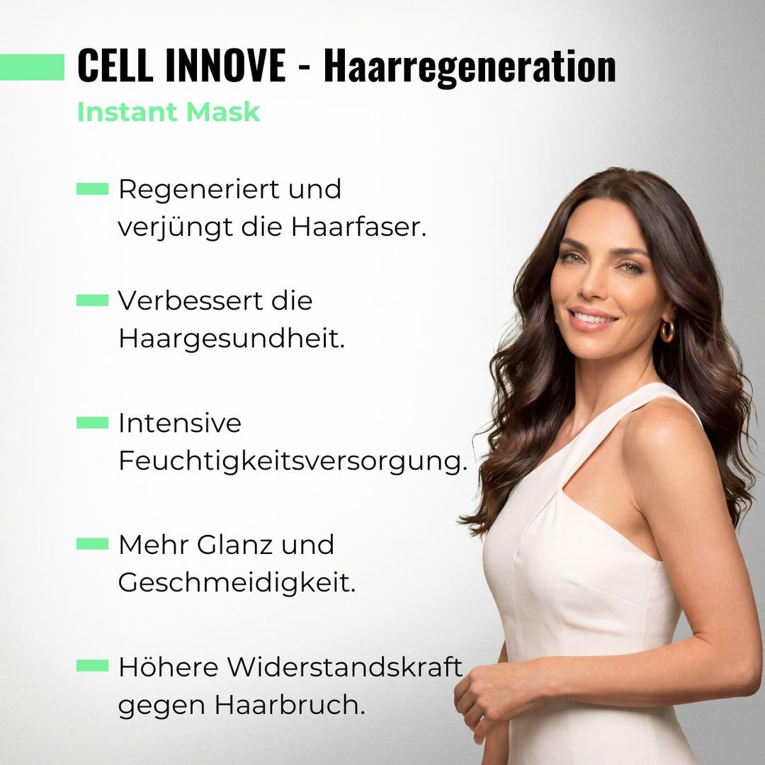 abril et nature - Instant Mask Cell Innove - Feuchtigkeitsspendende Haarmaske - 1000 ml - Für Strapa